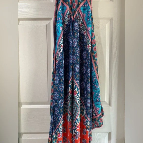 Tolani Bohemian Maxi Dress with Geometric Patterns Size XS - Picture 8 of 11